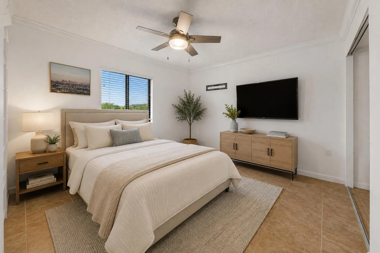The furniture shown in the photos is virtually staged.