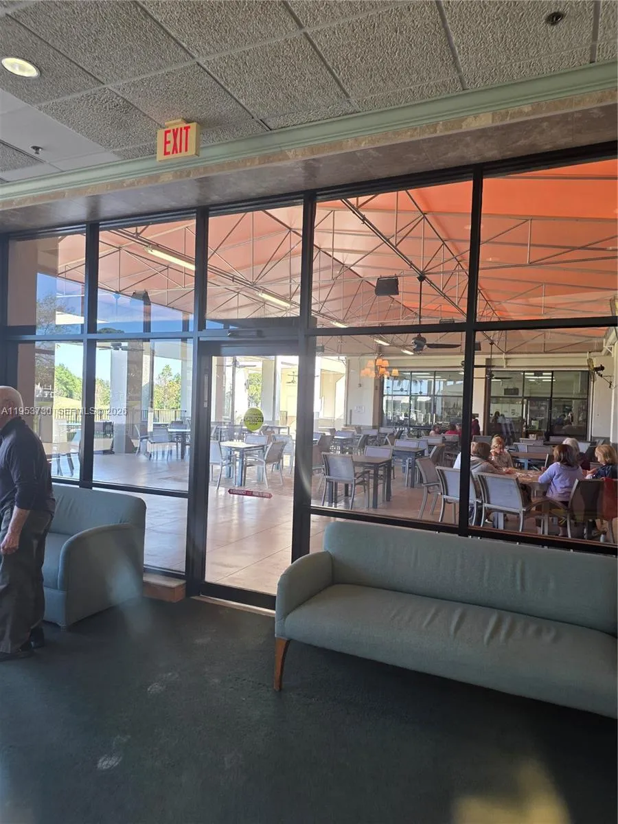 Back of restaurant