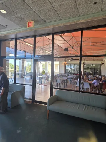 Back of restaurant
