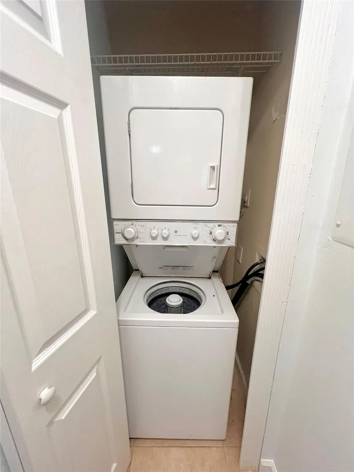 Washer and dryer inside unit