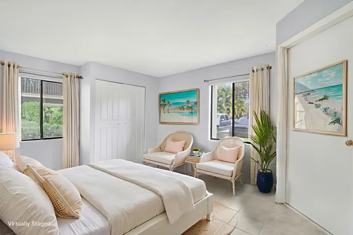 Primary Bedroom Staged