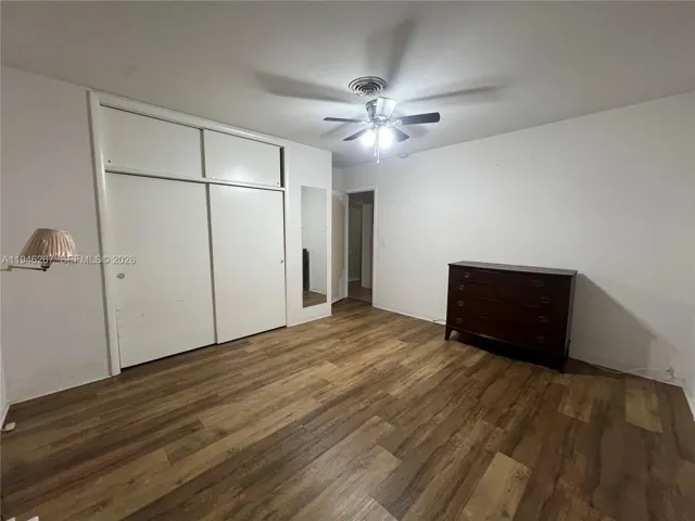 Main bedroom has plenty of storage