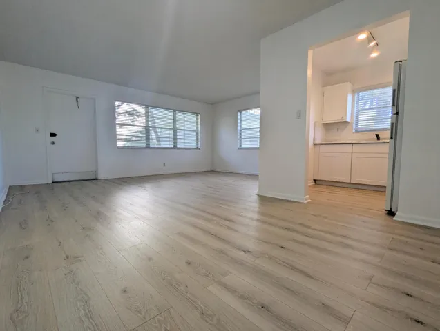 Ground Floor Corner with New Vinyl Floors
