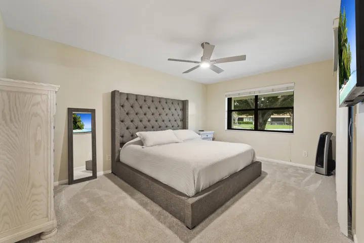 Master bedroom with new carpet