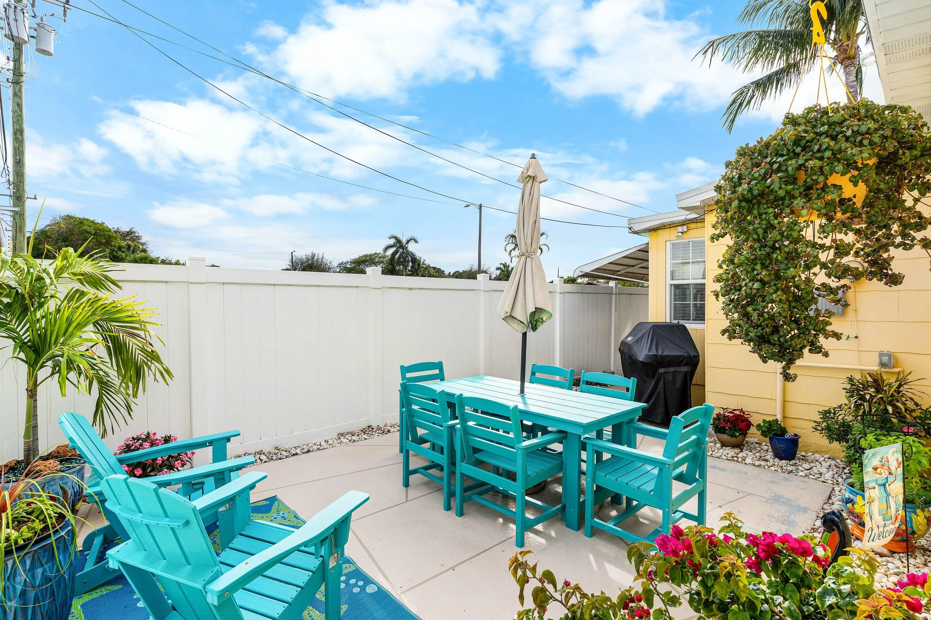 Completely Fenced in Yard