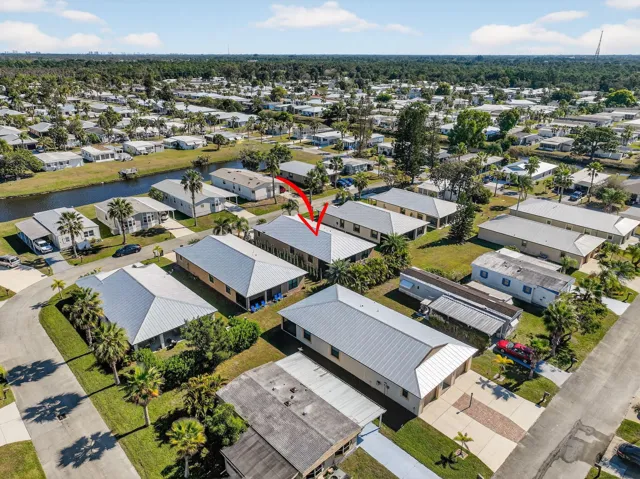 Aerial Views House and Community