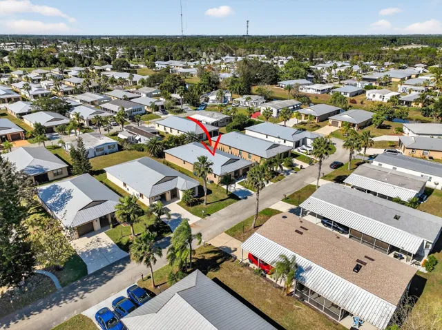 Aerial Views House and Community