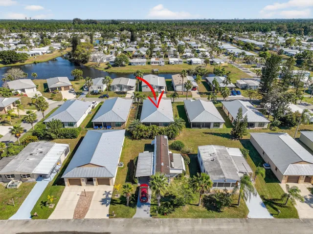 Aerial Views House and Community