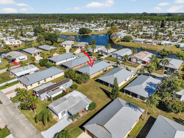 Aerial Views House and Community