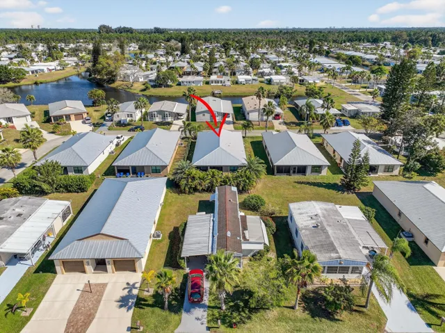 Aerial Views House and Community