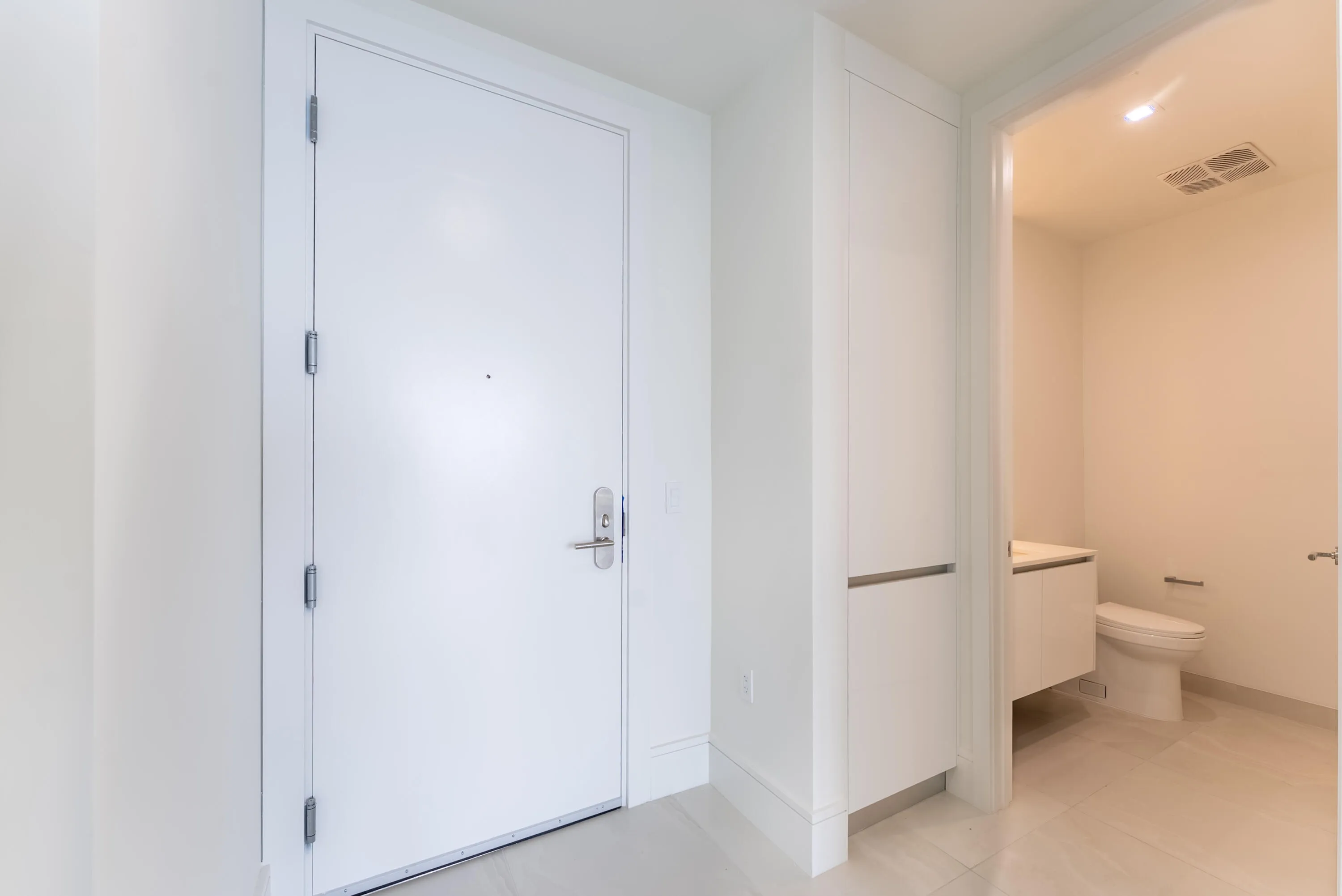 Front Door & 1/2 bath