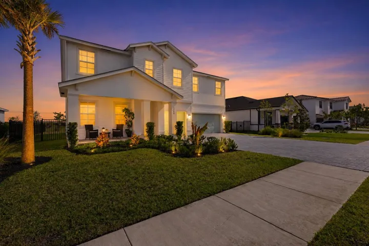 Front elevation twilight