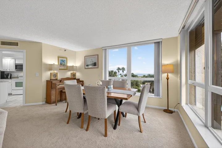 DINING AREA WITH OCEAN VIEW