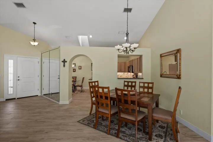 Dining Area and kitchen
