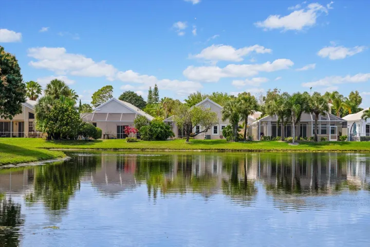 Rear view from across the lake