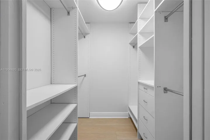 Built-ins in primary closet