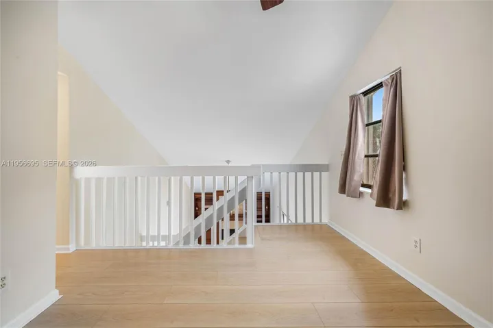 2nd floor loft with custom built-ins