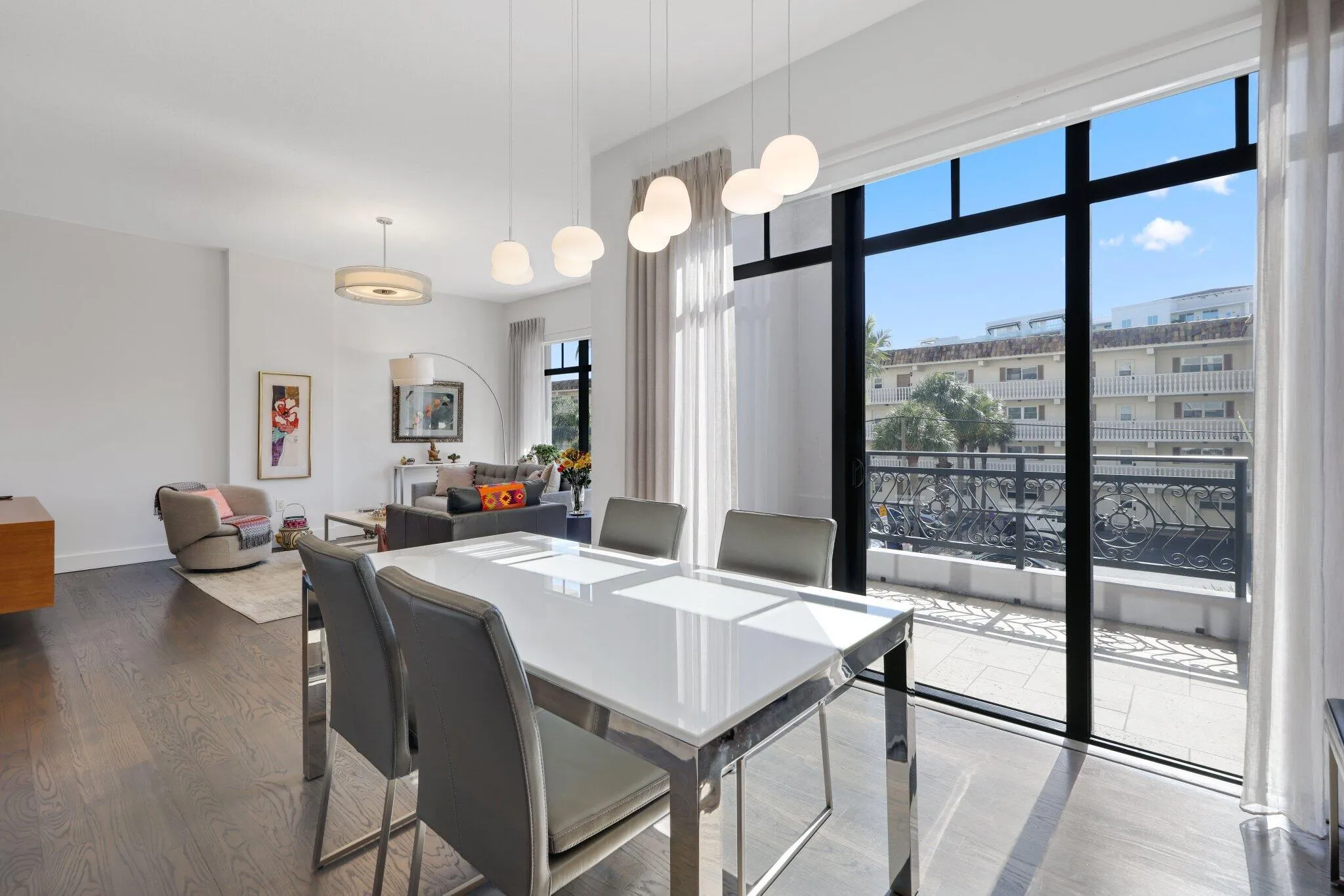 Spacious Covered Balcony off of Dining Area.