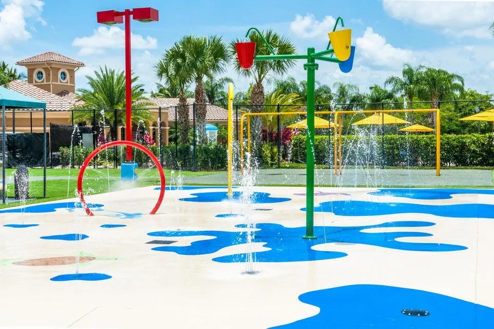 Kids splash area clubhouse
