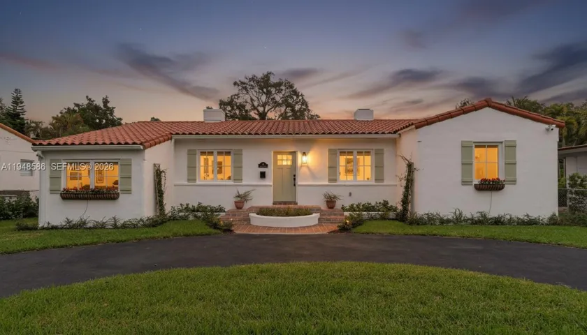 Twilight Front Elevation