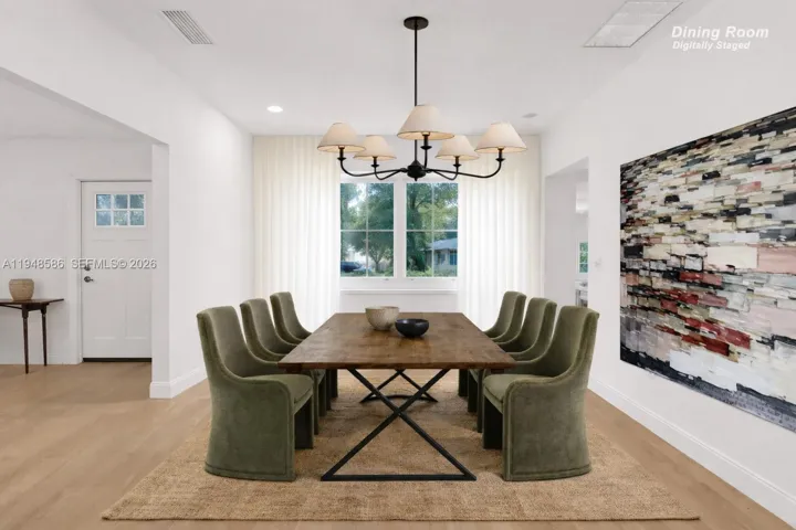 Virtually Staged Dining Room