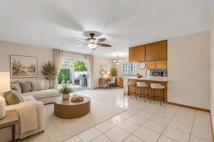 Image digitally enhanced with virtual staging -