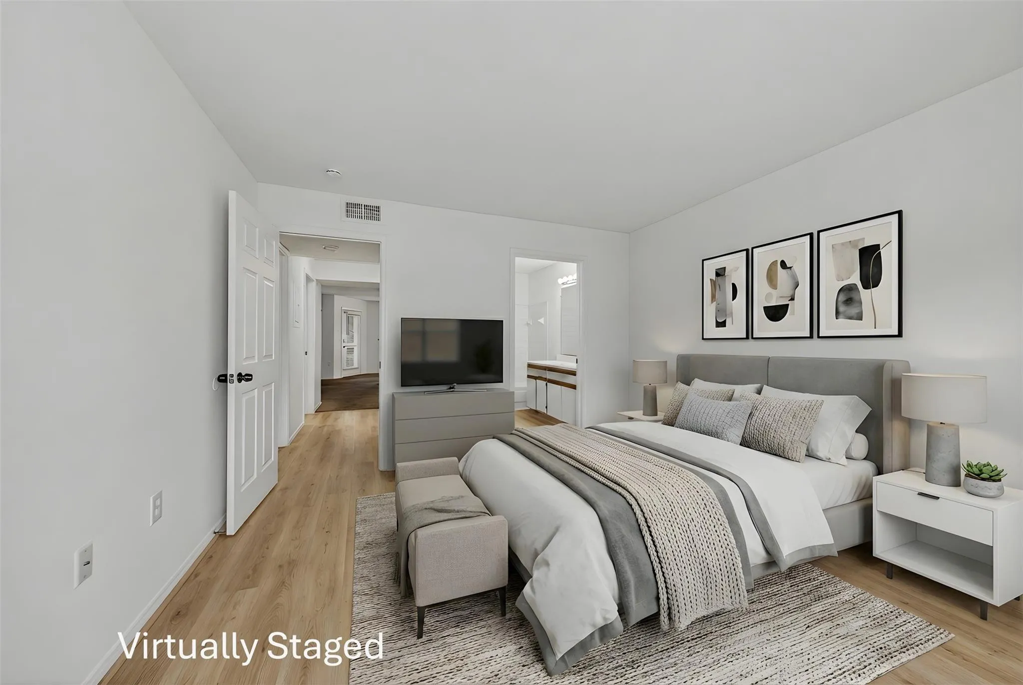 Primary Bedroom Virtually Staged