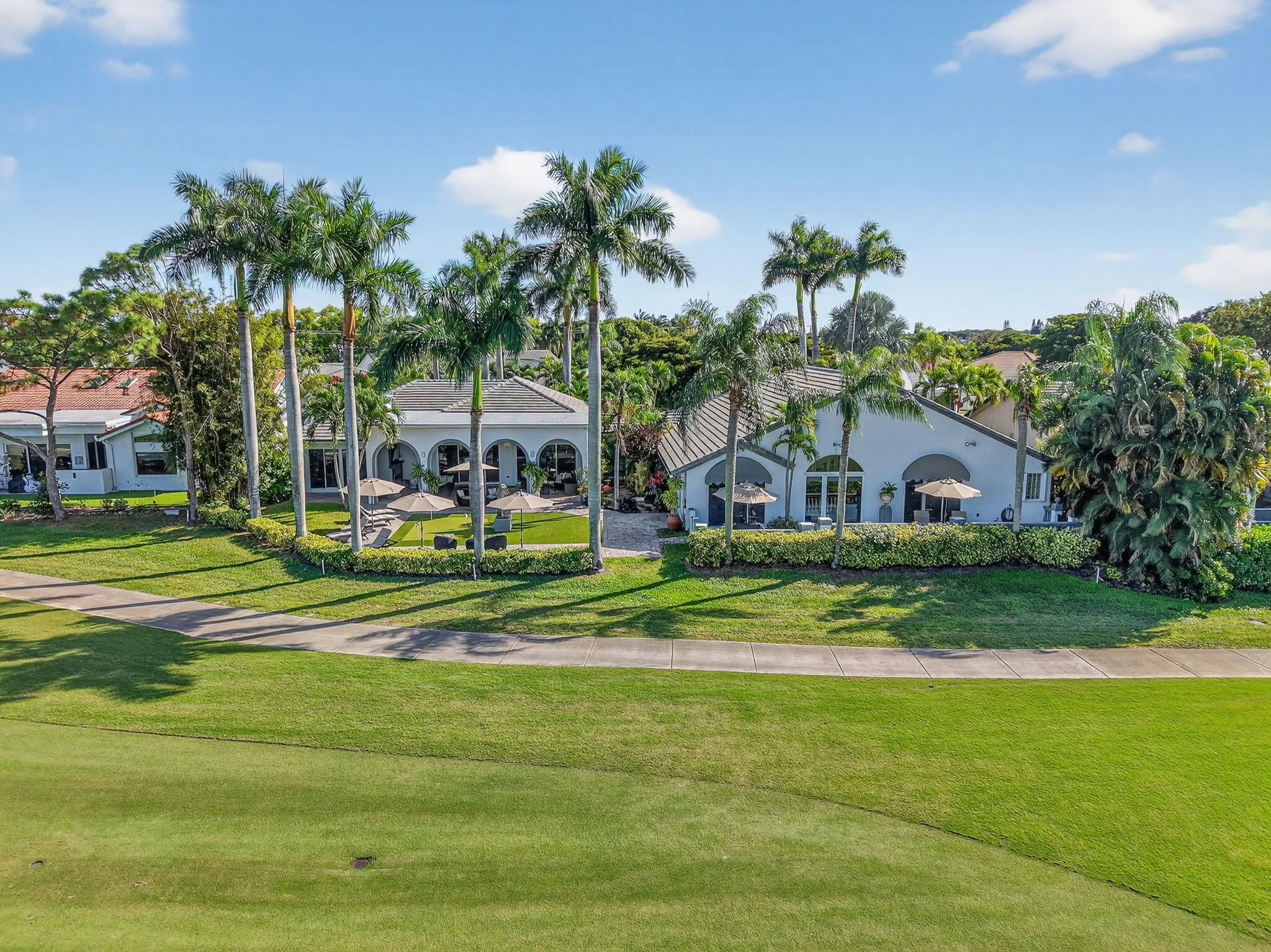 Rare Double Lot lined with Royal Palms
