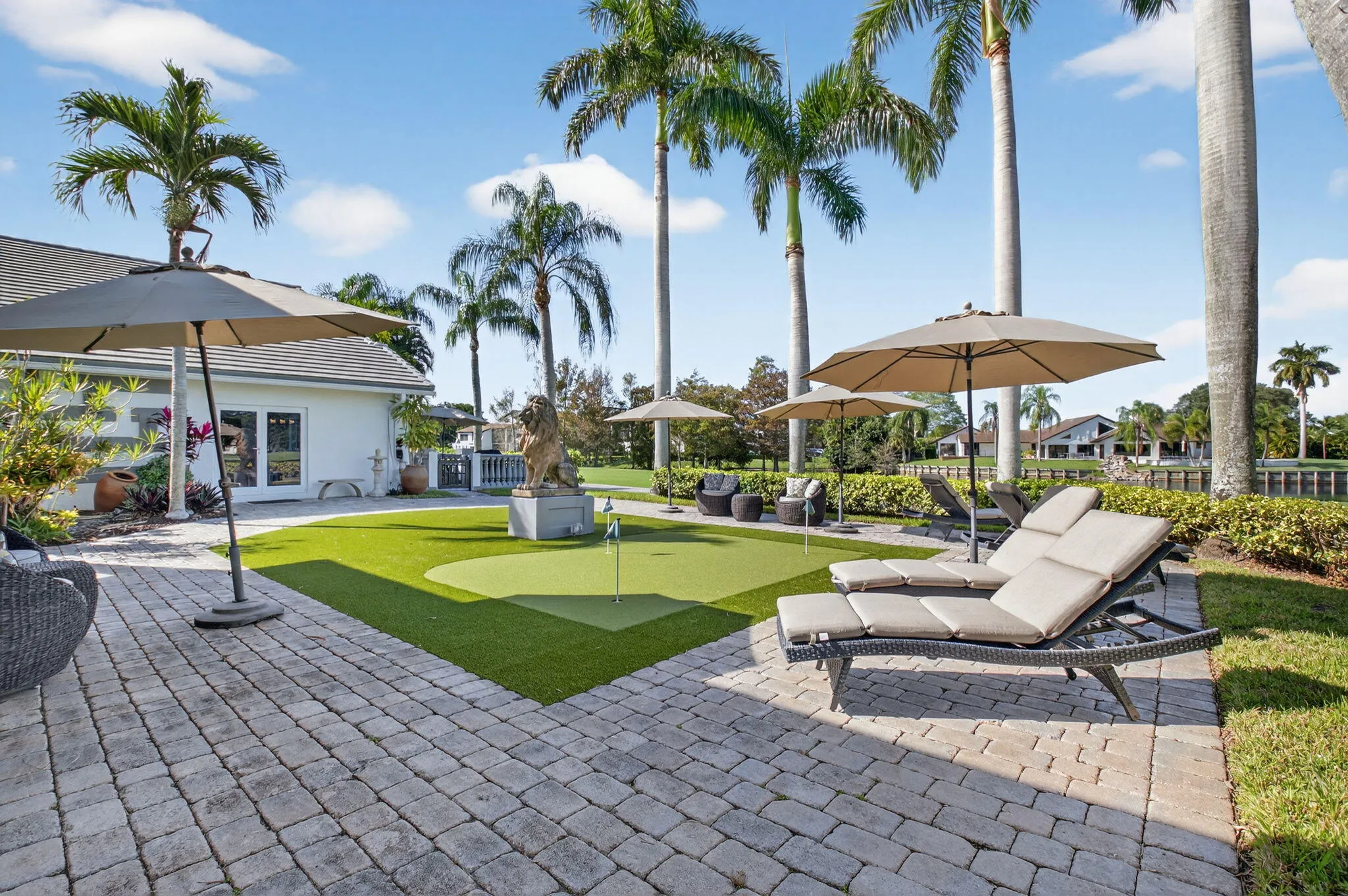 Large private yard