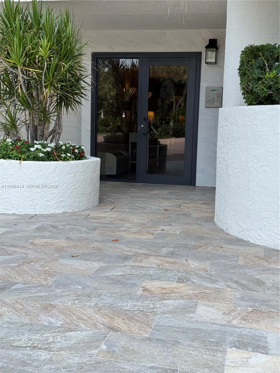 Coded Security Building Entry Doors, Updated facade