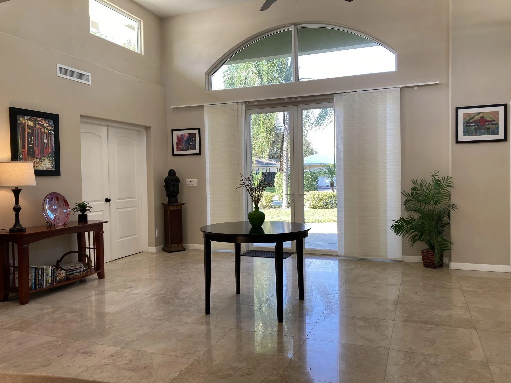 facing front door