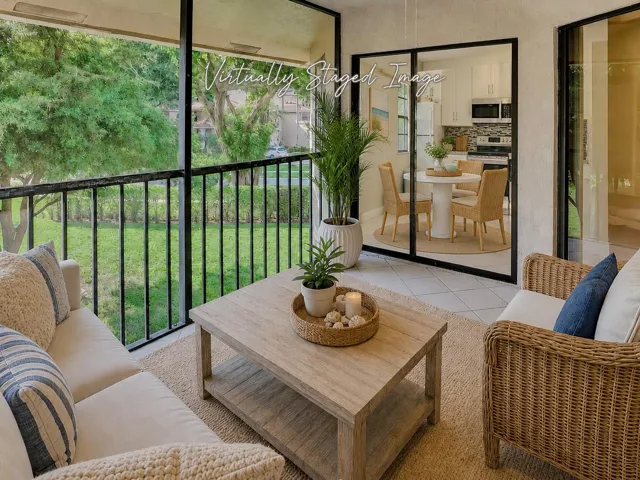 Virtually Staged Balcony
