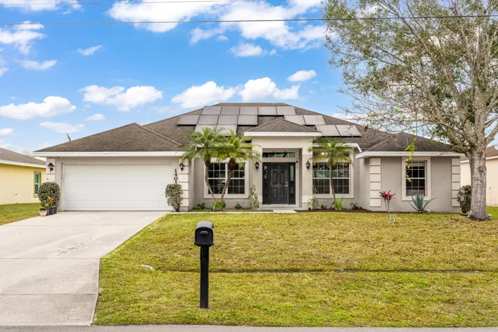 Front of home- Paid off solar panels