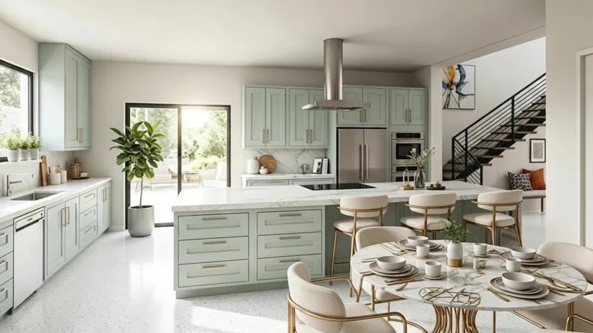 Renderings may include digital enhancements and/or virtual staging for illustrative purposes