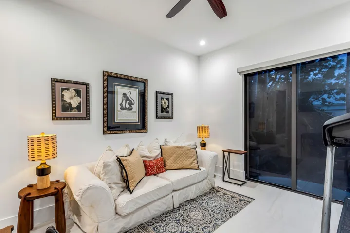 Versatile room ideal for office, gym, or guest retreat.