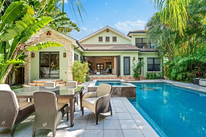 Your own resort-style retreat surrounded by lush landscaping.
