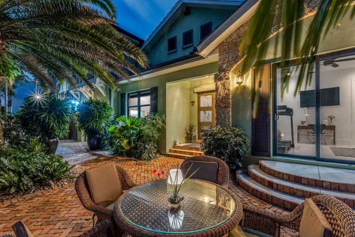 Tranquil courtyard ideal for evening entertaining.