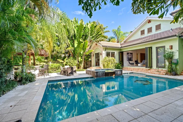 Your own resort-style retreat surrounded by lush landscaping.