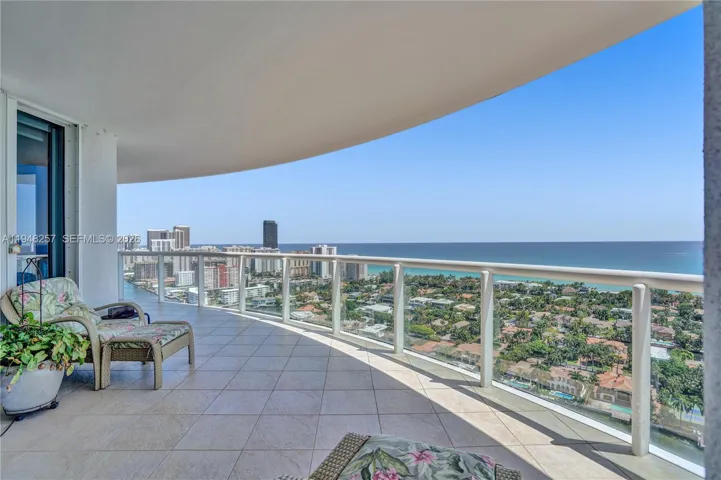 Panoramic view from the balcony.