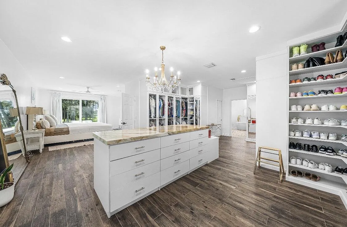 This is a redesigned primary suite, removing two walls, extending the size of this room. I believe this is my favorite feature and it’s astonishing.