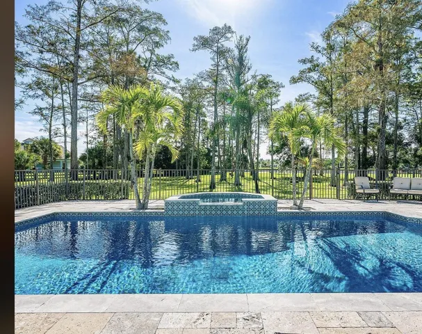 Recently resurfaced during the 2022’ $750,000 home renovation, now a salt water pool with a new heater and pool equipment.
