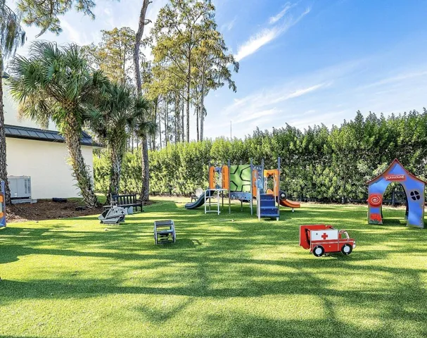 Play area reinforced with padding for hard falls for children.
