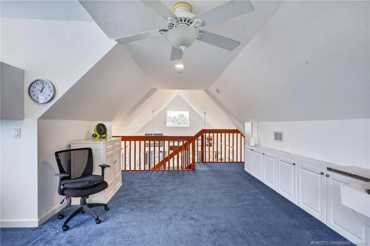 Looking down from the loft