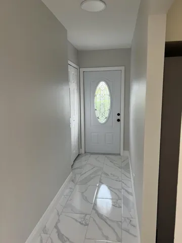 front hallway with closet