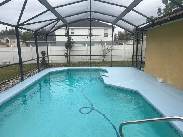 Screened in pool