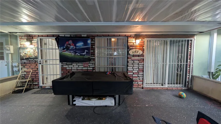 wall mounted and pool table for entertainment