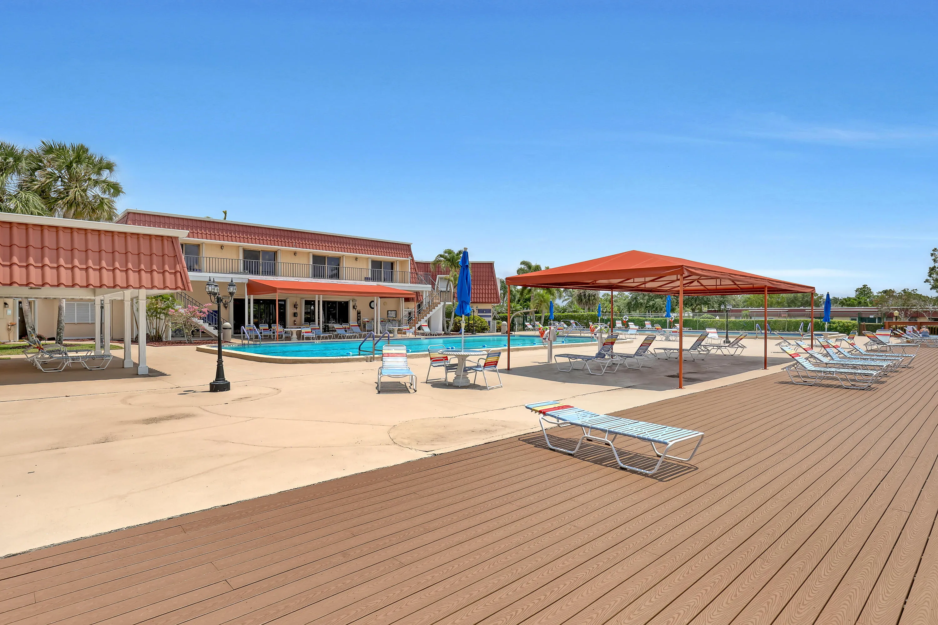 Community Pool and Patio Area