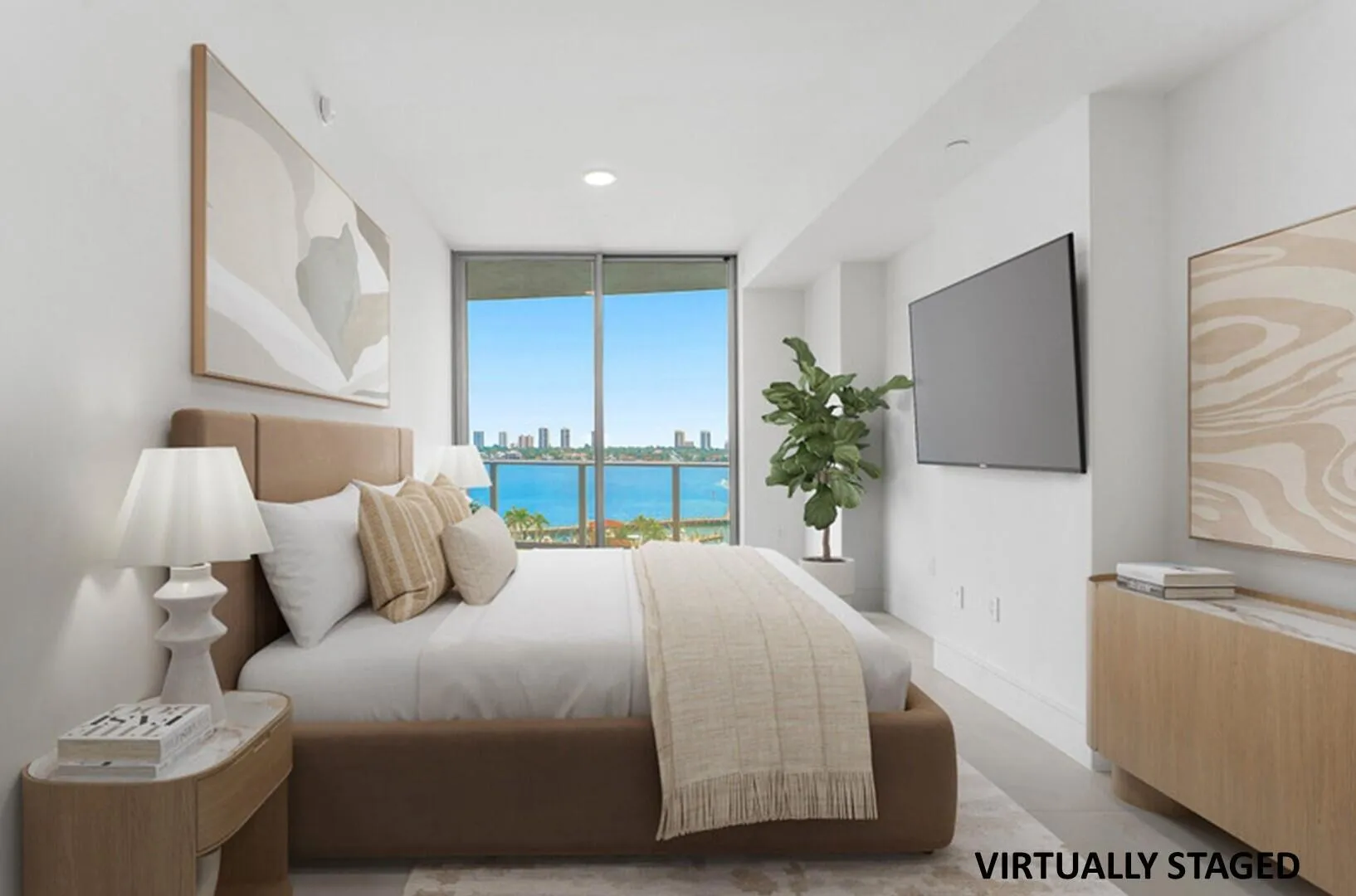 Primary Suite Virtually Staged