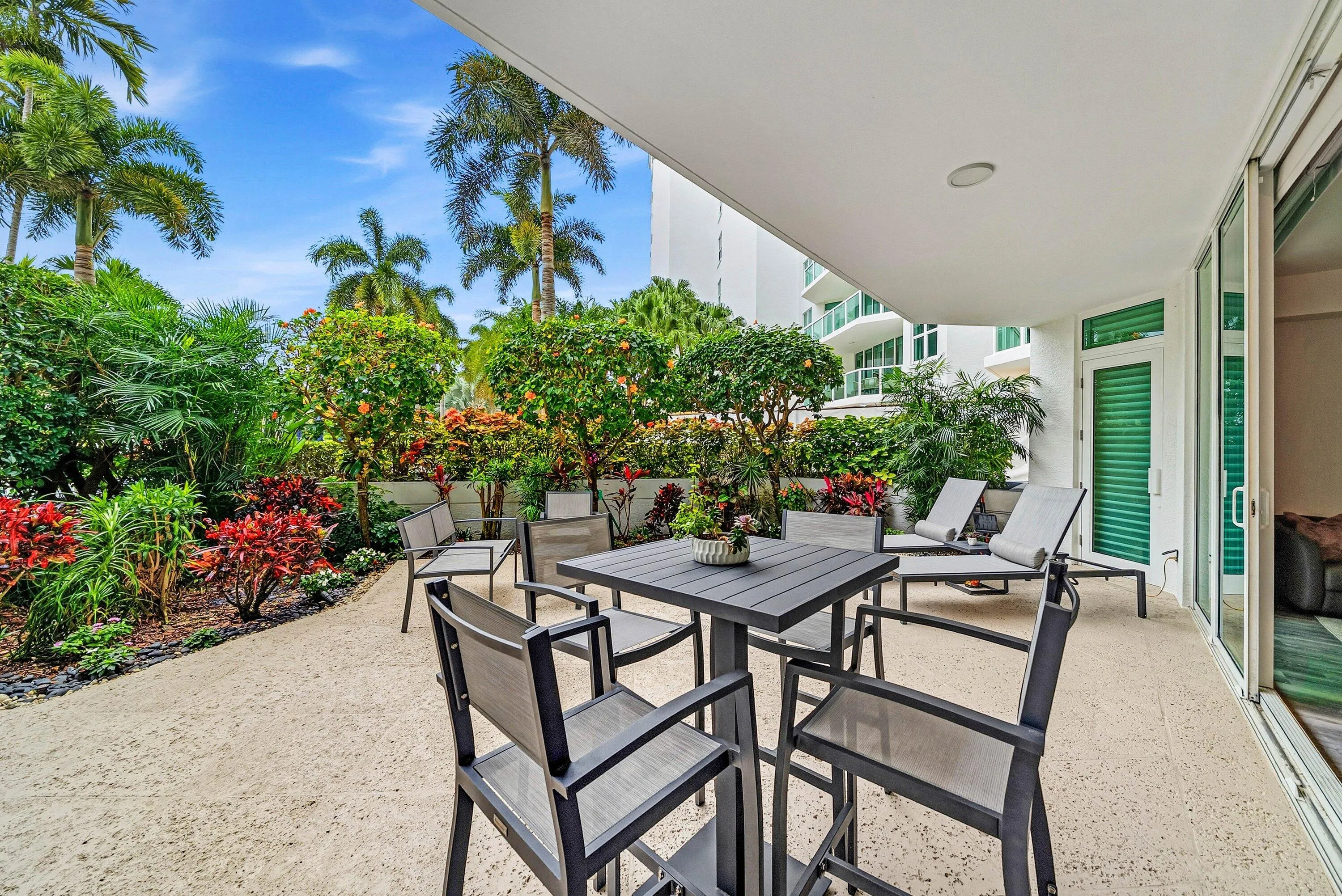 Complete privacy with lush landscaping