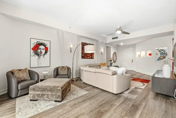 New wood look flooring throughout living areas